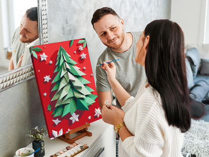 Paint by Numbers - Origami-juletræ