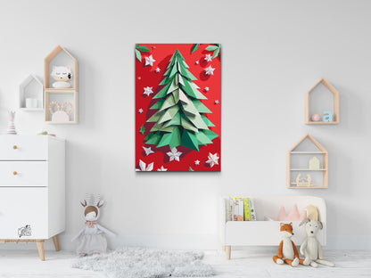 Paint by Numbers - Origami-juletræ