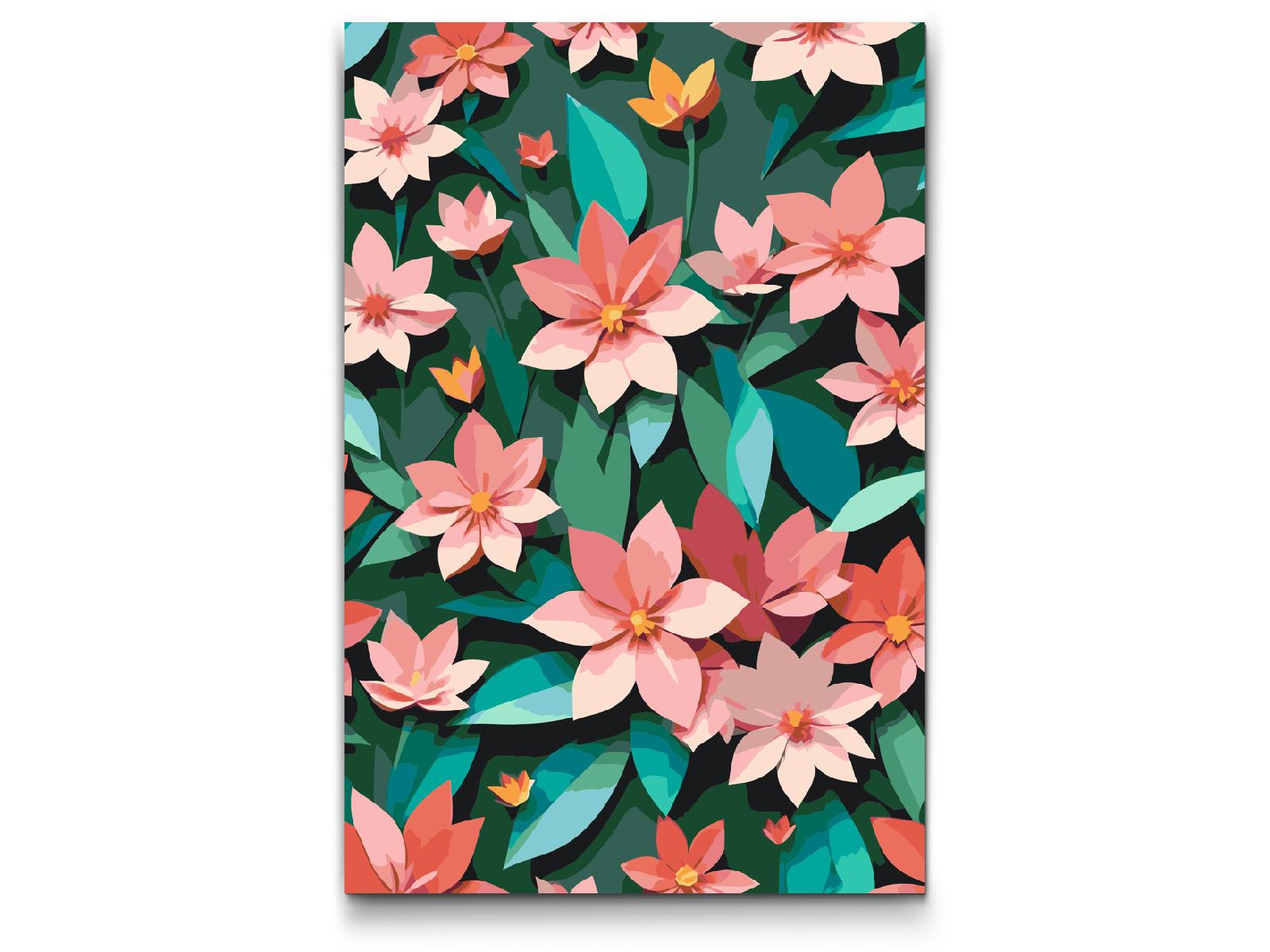 Paint by Numbers - Origamiblomster