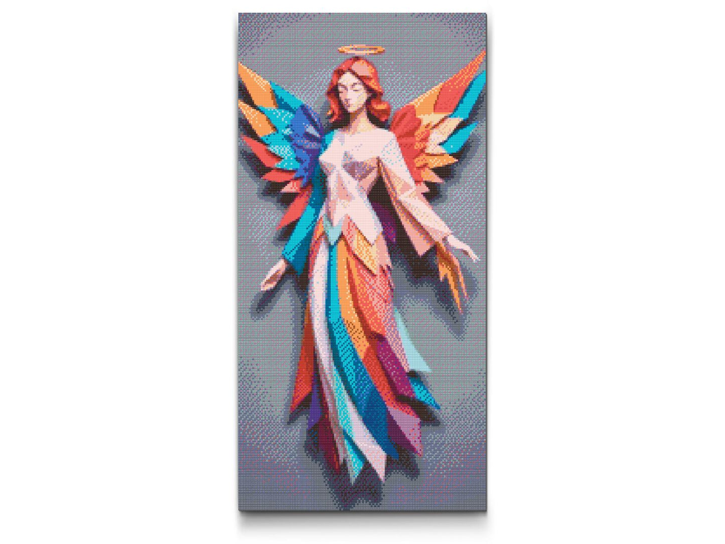 Diamond Painting - Origami-regnbueengel