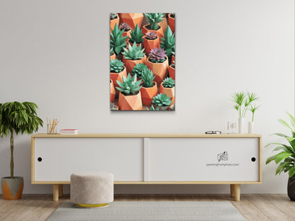 Diamond Painting - Origami-sukkulenter