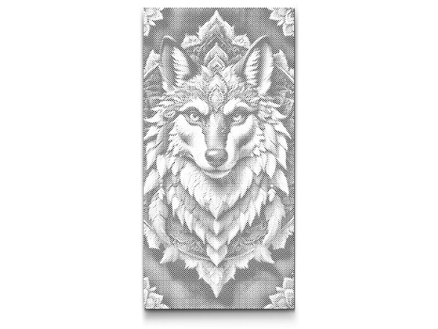 Mal-med-prikker -  Wolf Mandala