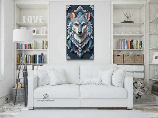 Diamond Painting - Wolf Mandala