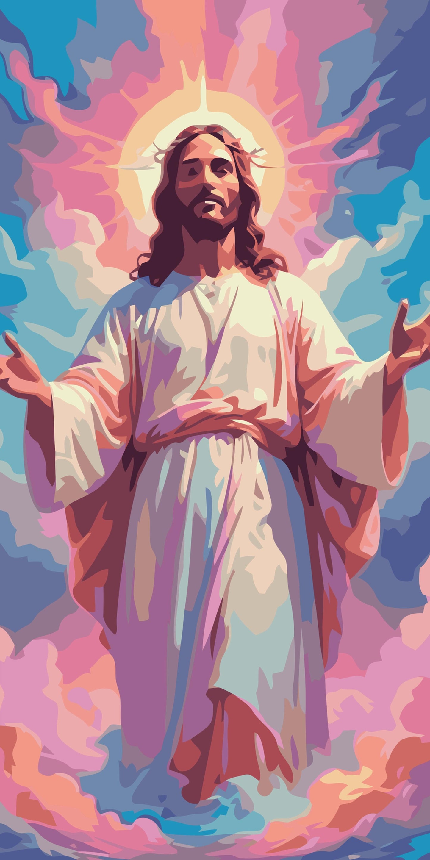 Paint by Numbers - Jesus i himlen