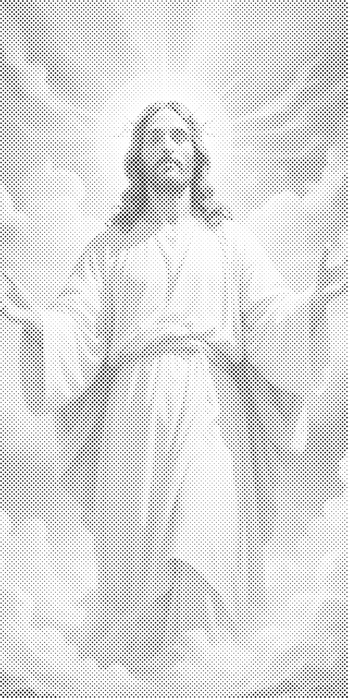 Mal-med-prikker -  Jesus i himlen