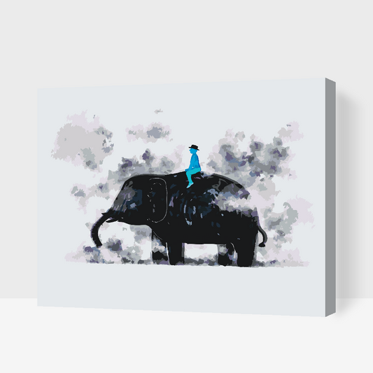 Paint by Numbers - At ride på en elefant