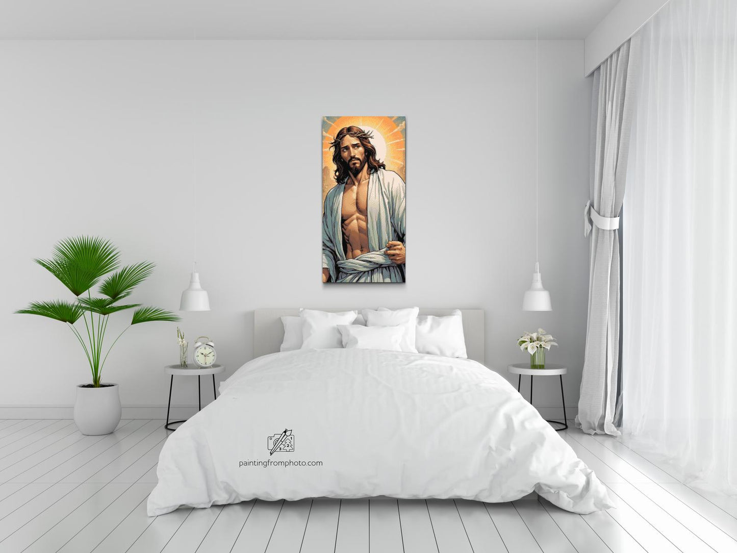 Diamond Painting - Jesus med solen i baggrunden