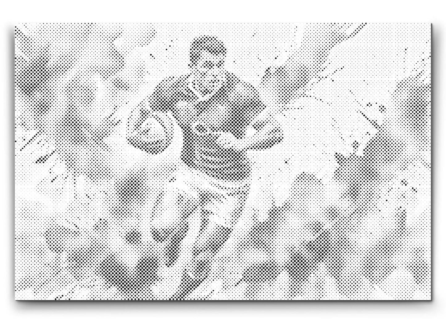 Mal-med-prikker -  Rugbyspiller