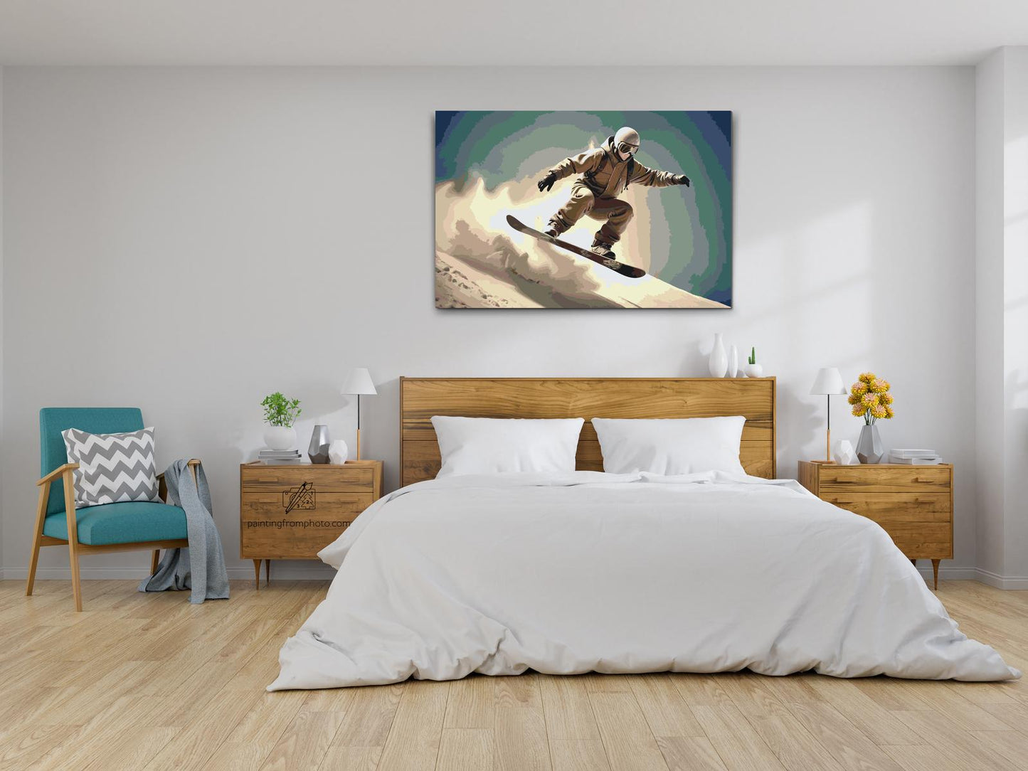 Paint by Numbers - Snowboarder