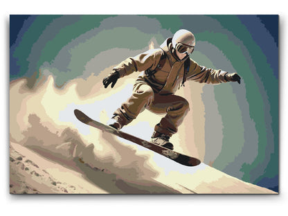 Paint by Numbers - Snowboarder