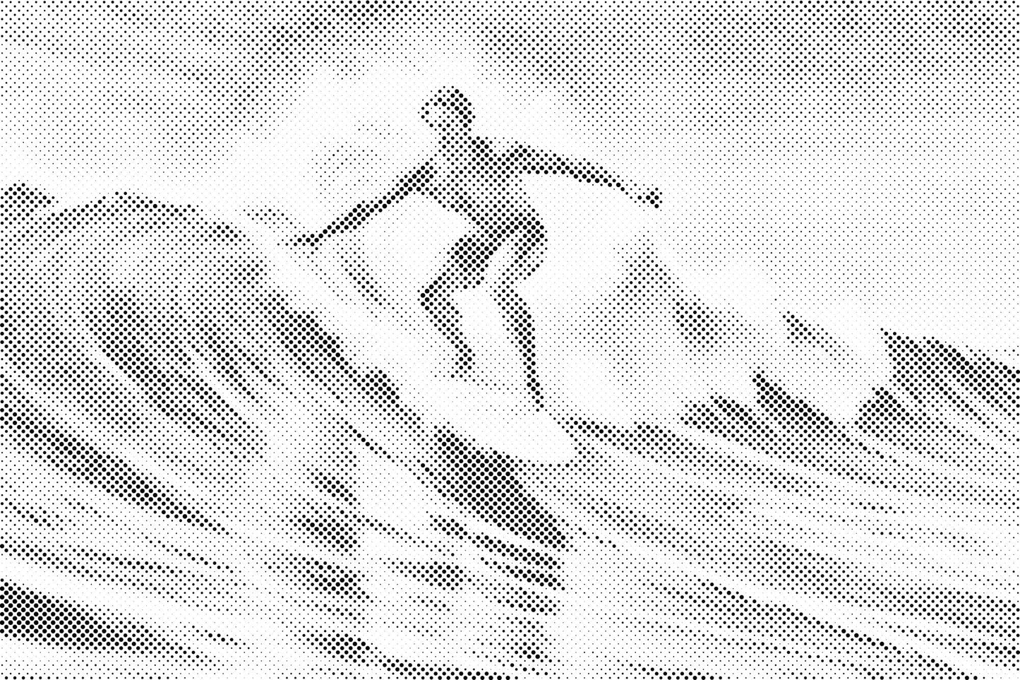 Mal-med-prikker -  Surfing til søs
