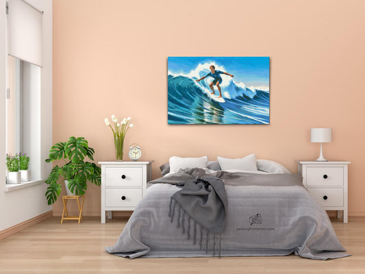 Diamond Painting - Surfing til søs