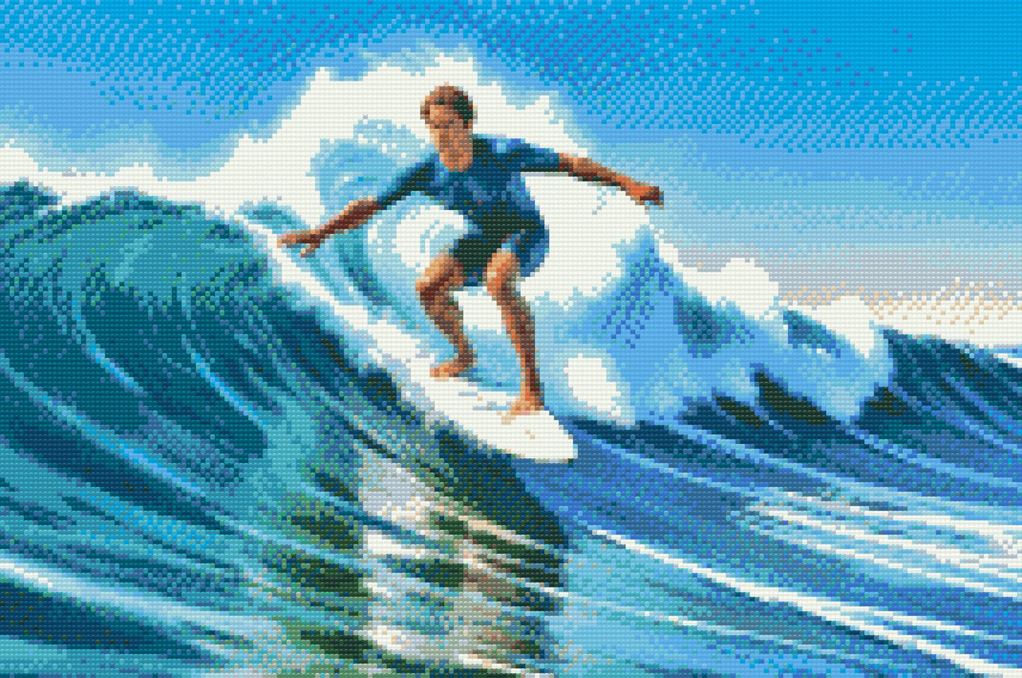 Diamond Painting - Surfing til søs