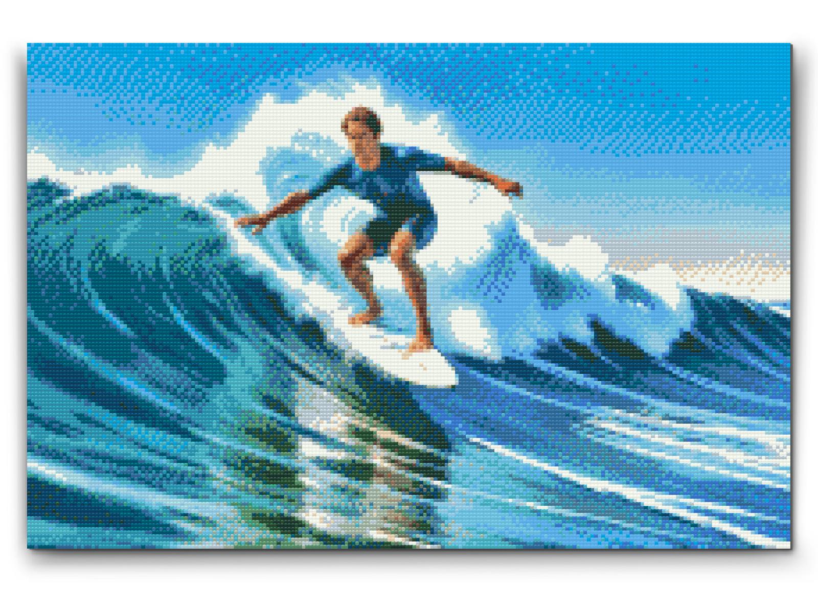 Diamond Painting - Surfing til søs