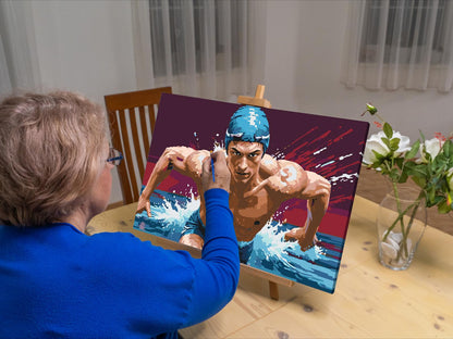 Paint by Numbers - Svømmer