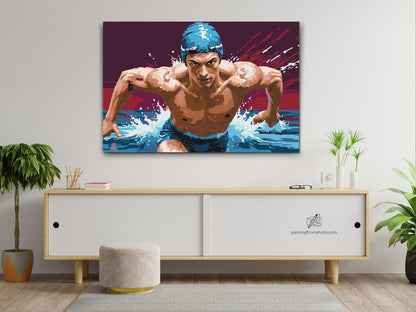Paint by Numbers - Svømmer
