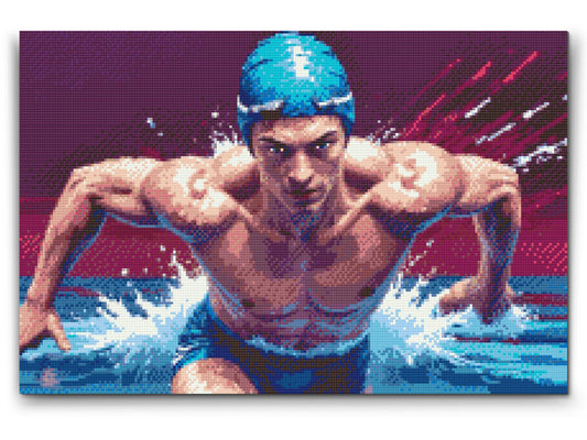 Diamond Painting - Svømmer