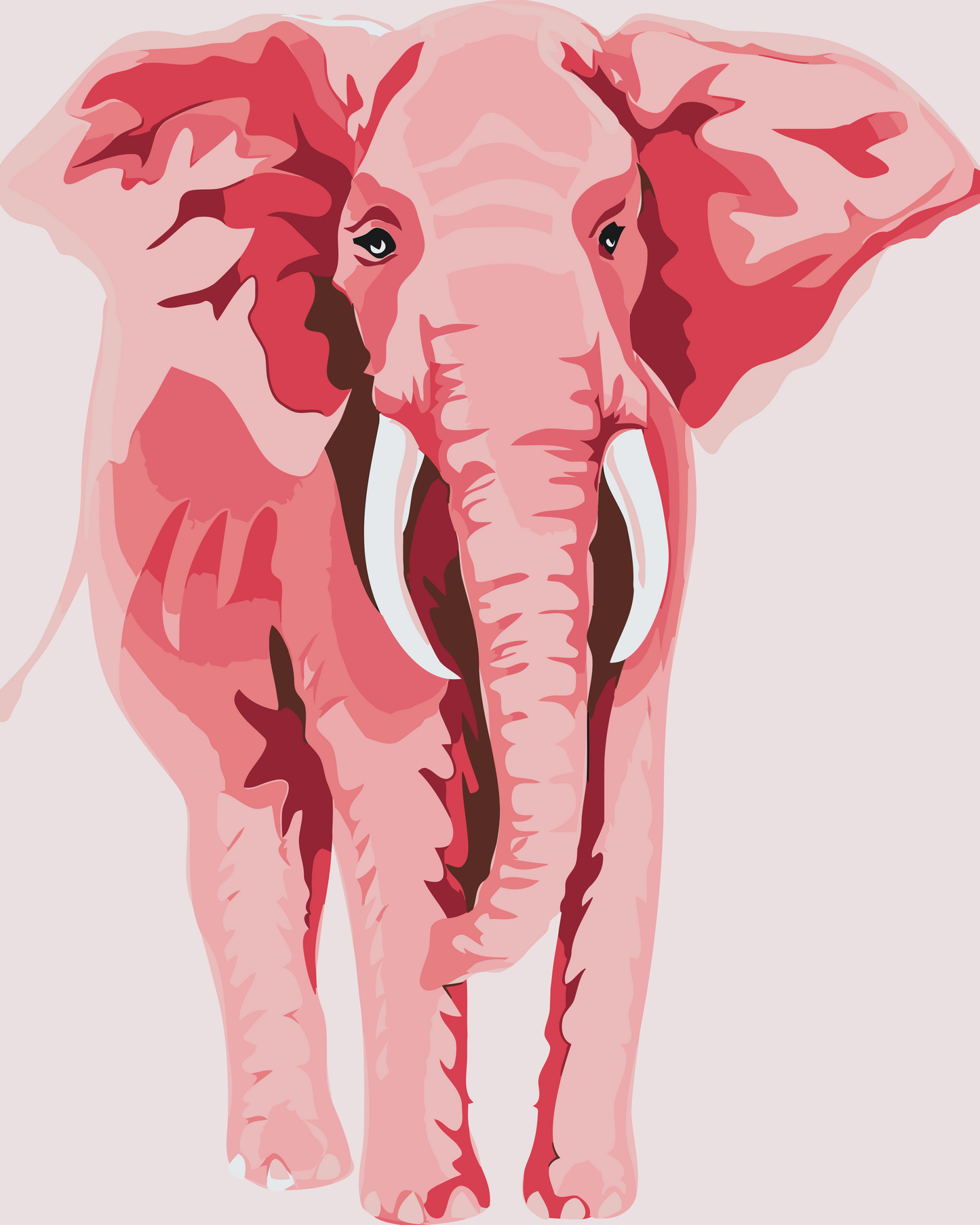 Paint by Numbers - Pink Elephant