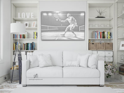 Mal-med-prikker -  Tennis