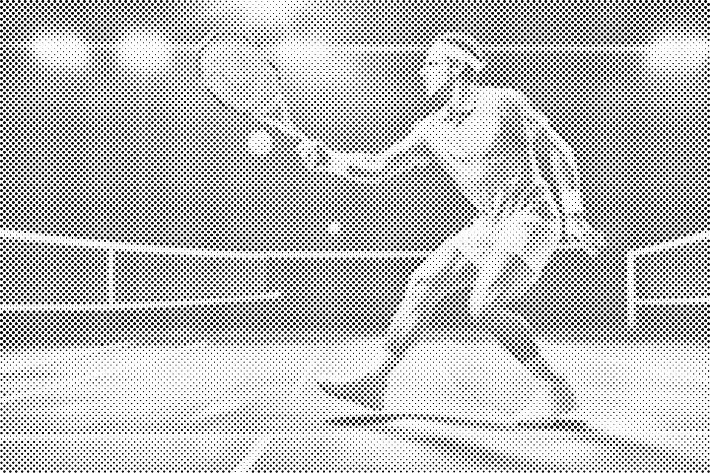 Mal-med-prikker -  Tennis