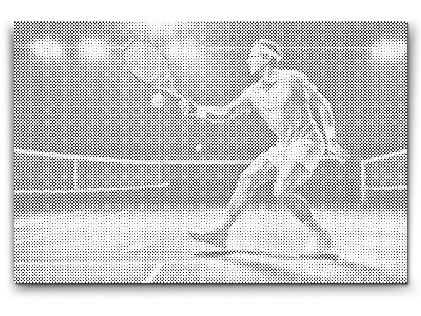 Mal-med-prikker -  Tennis