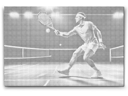 Mal-med-prikker -  Tennis