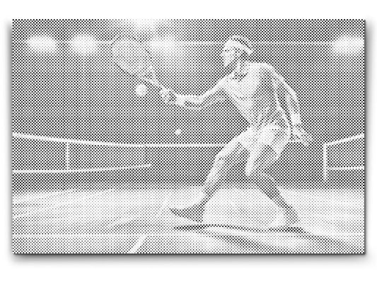 Mal-med-prikker -  Tennis