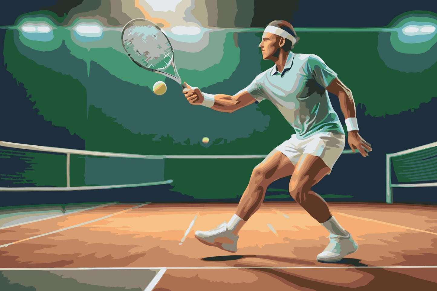 Paint by Numbers - Tennis