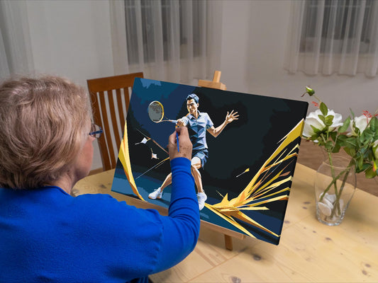 Paint by Numbers - Badminton