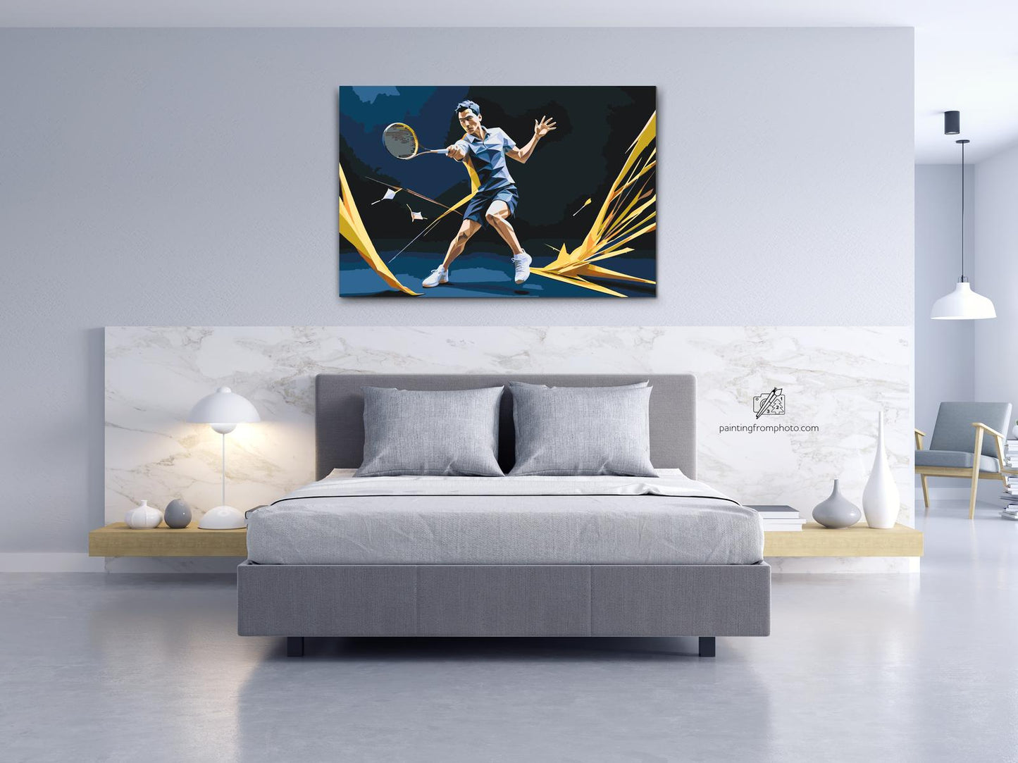 Paint by Numbers - Badminton