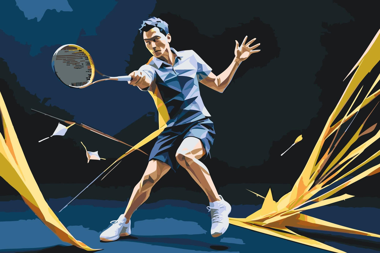 Paint by Numbers - Badminton