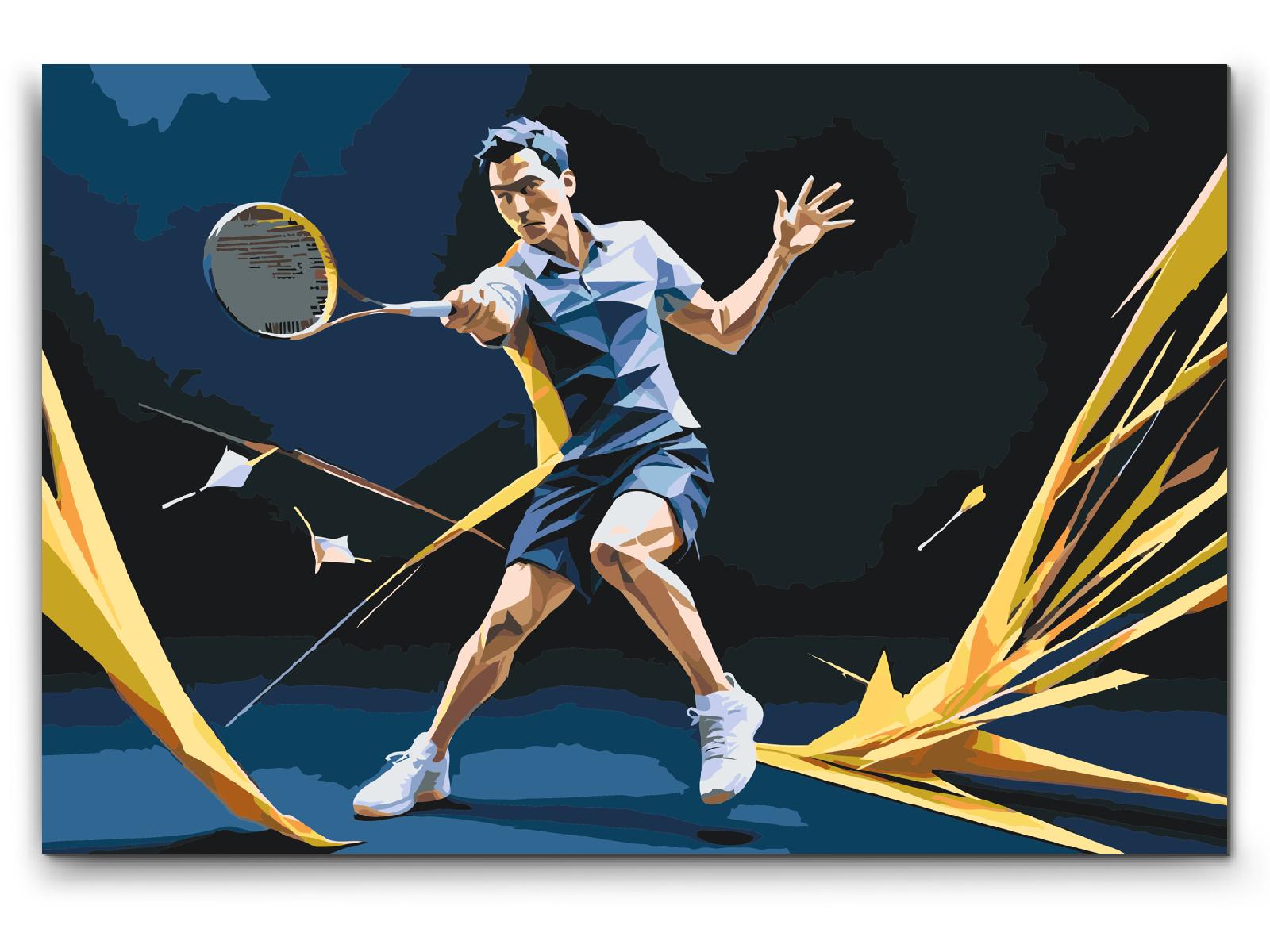 Paint by Numbers - Badminton