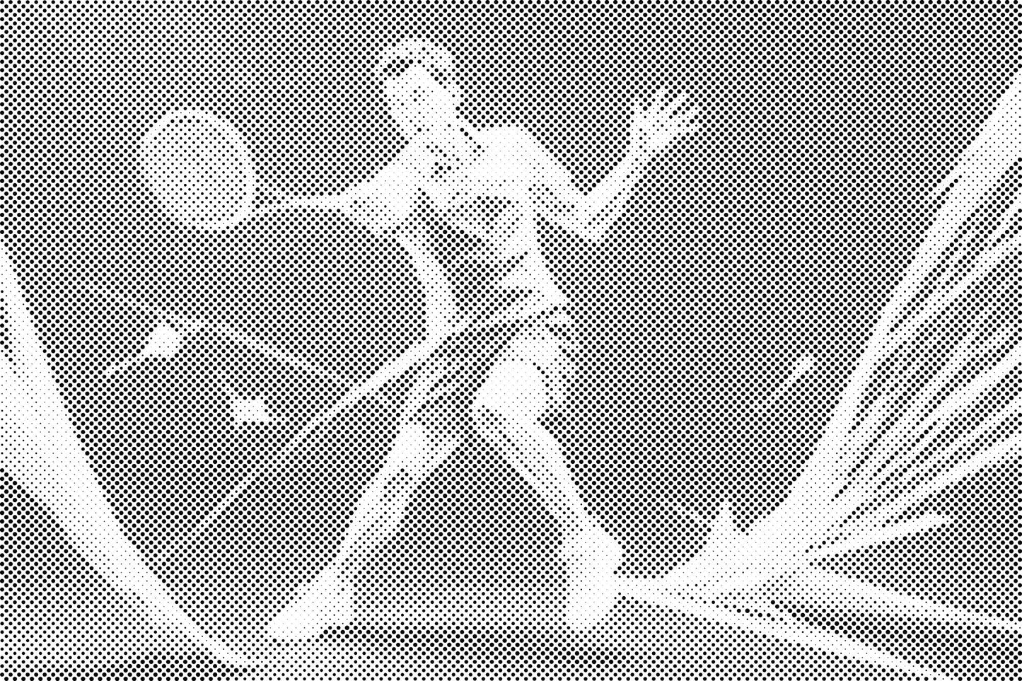 Mal-med-prikker -  Badminton