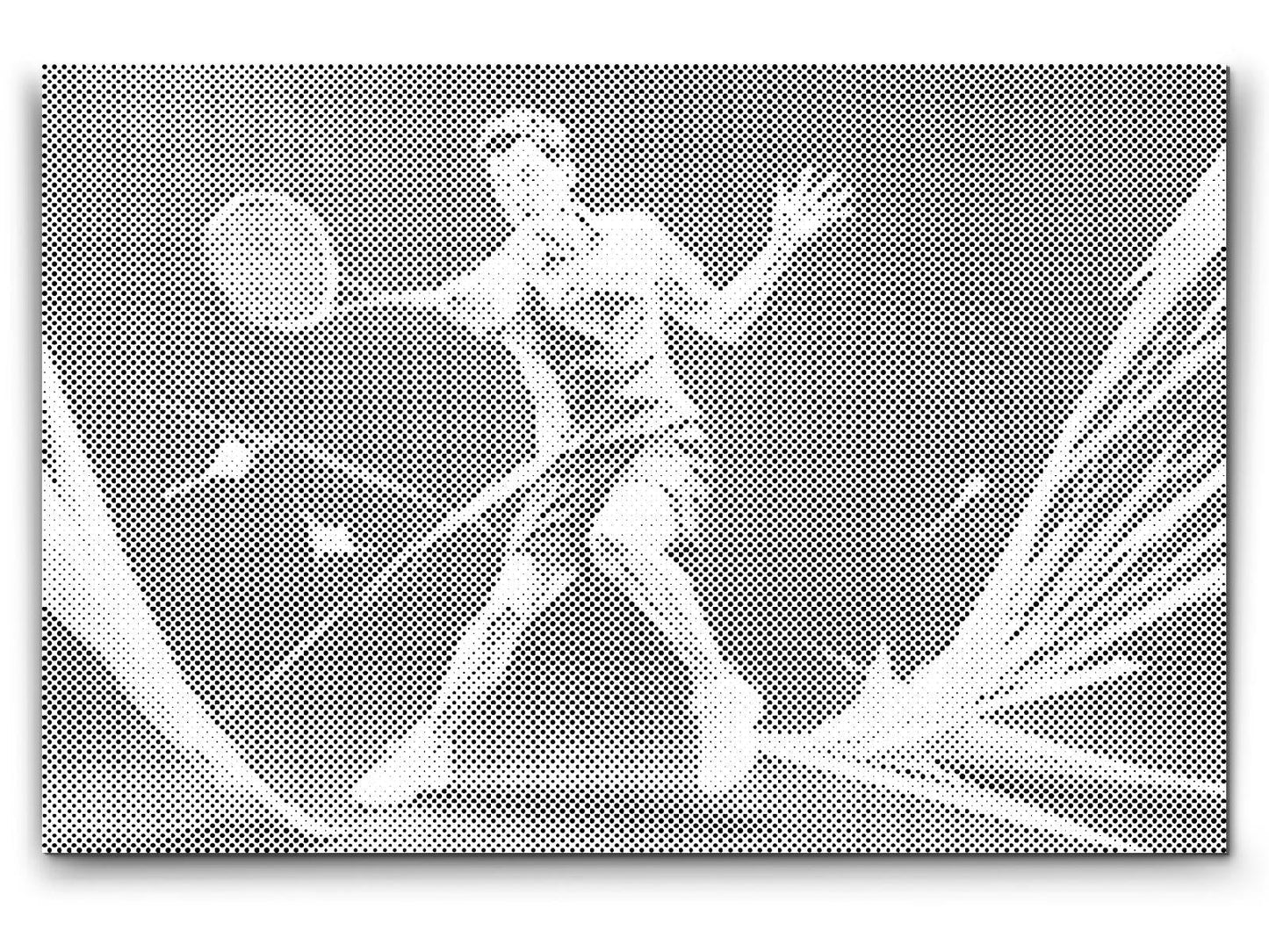 Mal-med-prikker -  Badminton