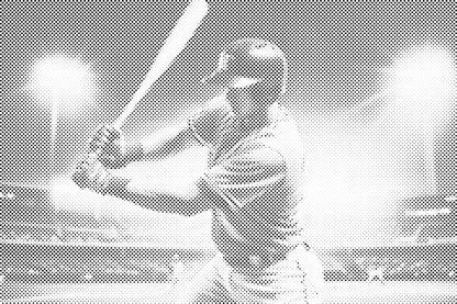 Mal-med-prikker -  Baseball