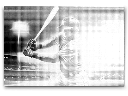 Mal-med-prikker -  Baseball