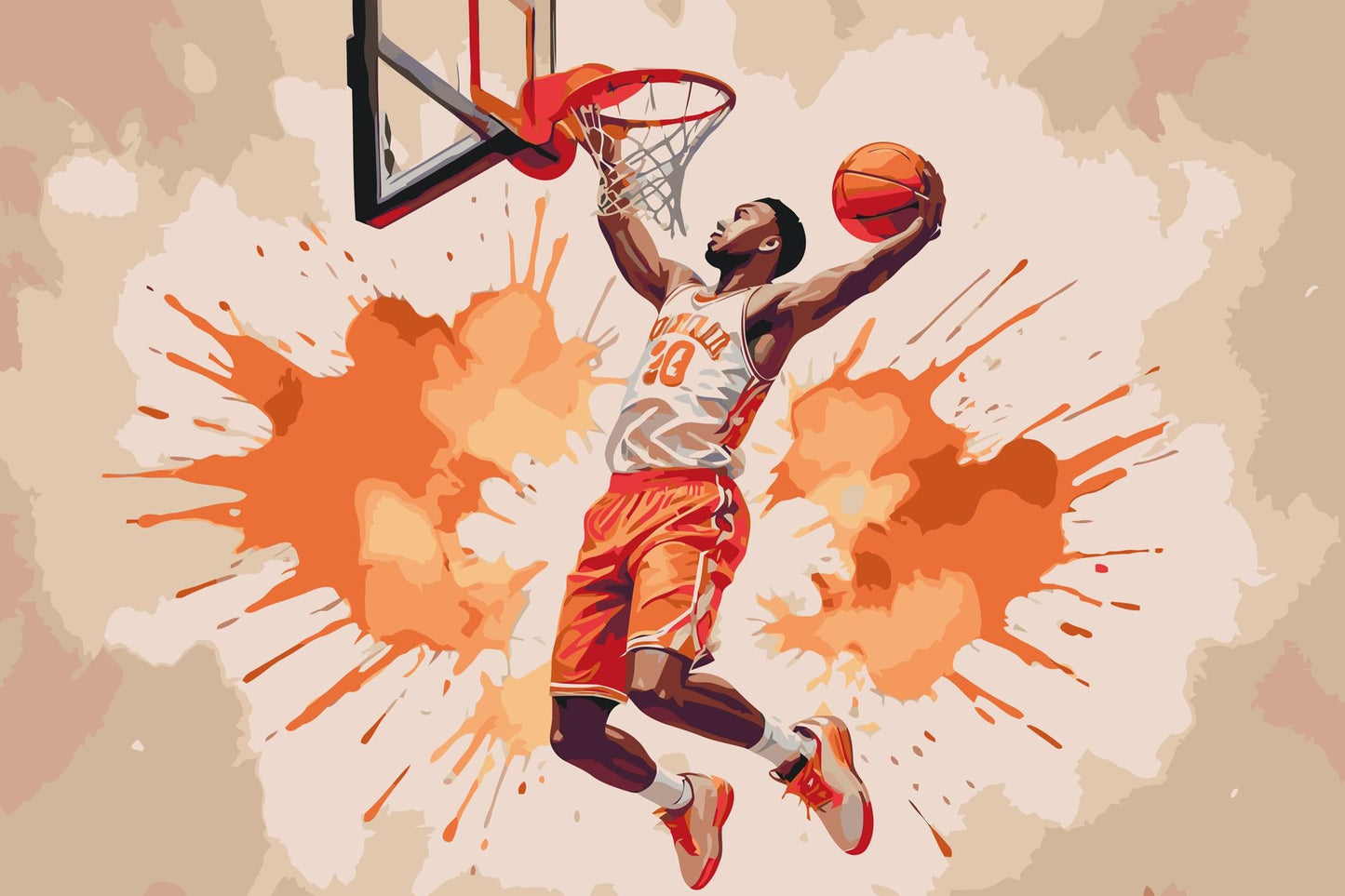 Paint by Numbers - Basketball
