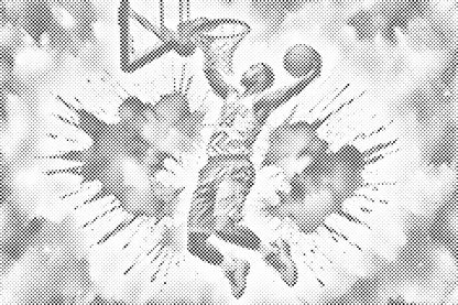Mal-med-prikker -  Basketball