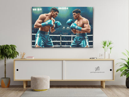 Diamond Painting - Boksere under en kamp