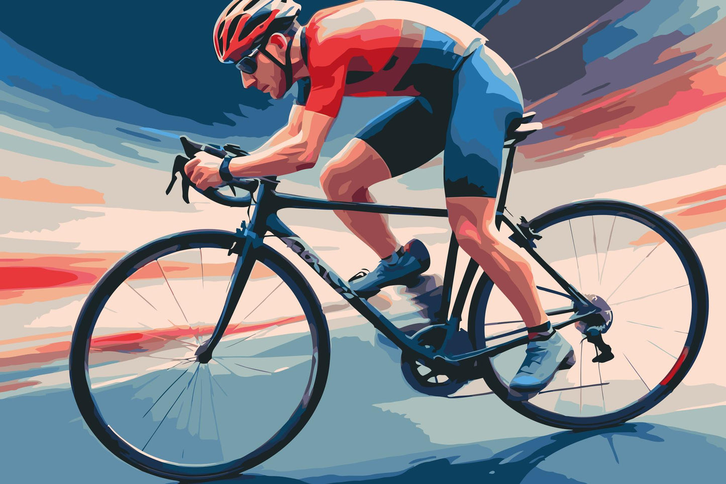 Paint by Numbers - Cyklist