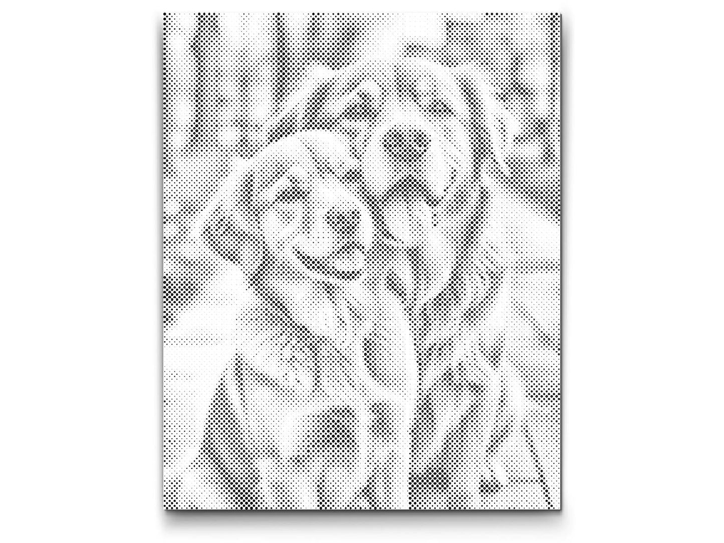 Mal-med-prikker -  Hunde forelskede
