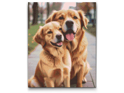 Diamond Painting - Hunde forelskede