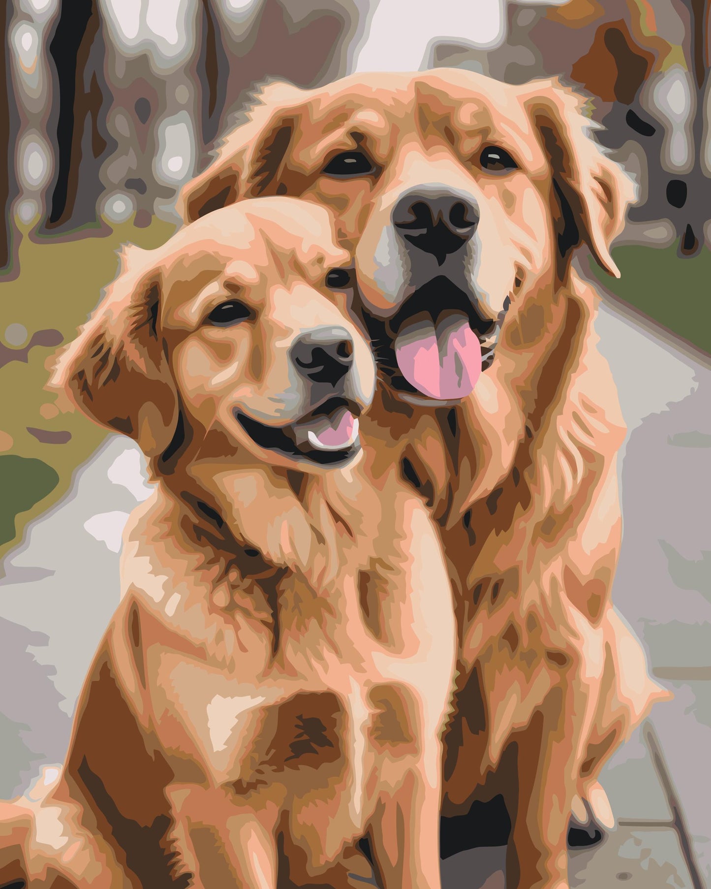 Paint by Numbers - Hunde forelskede