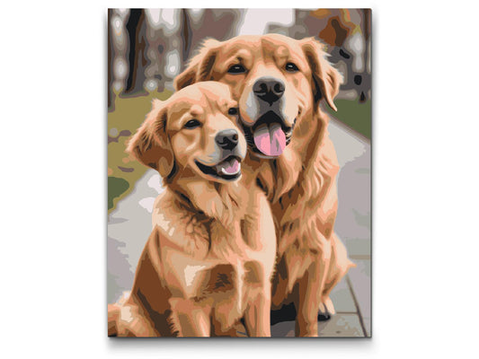 Paint by Numbers - Hunde forelskede