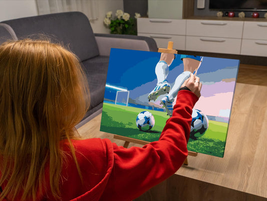 Paint by Numbers - Fodbold på banen