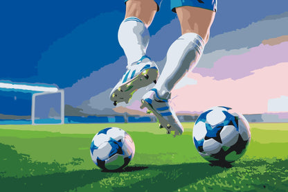 Paint by Numbers - Fodbold på banen