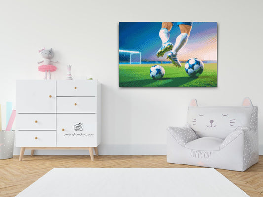 Diamond Painting - Fodbold på banen