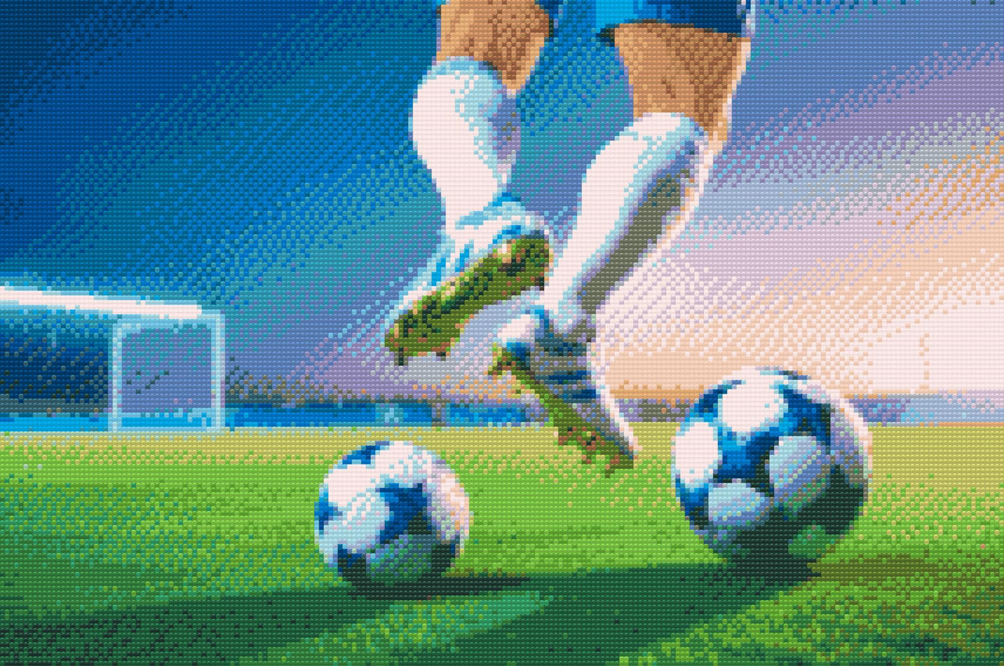Diamond Painting - Fodbold på banen