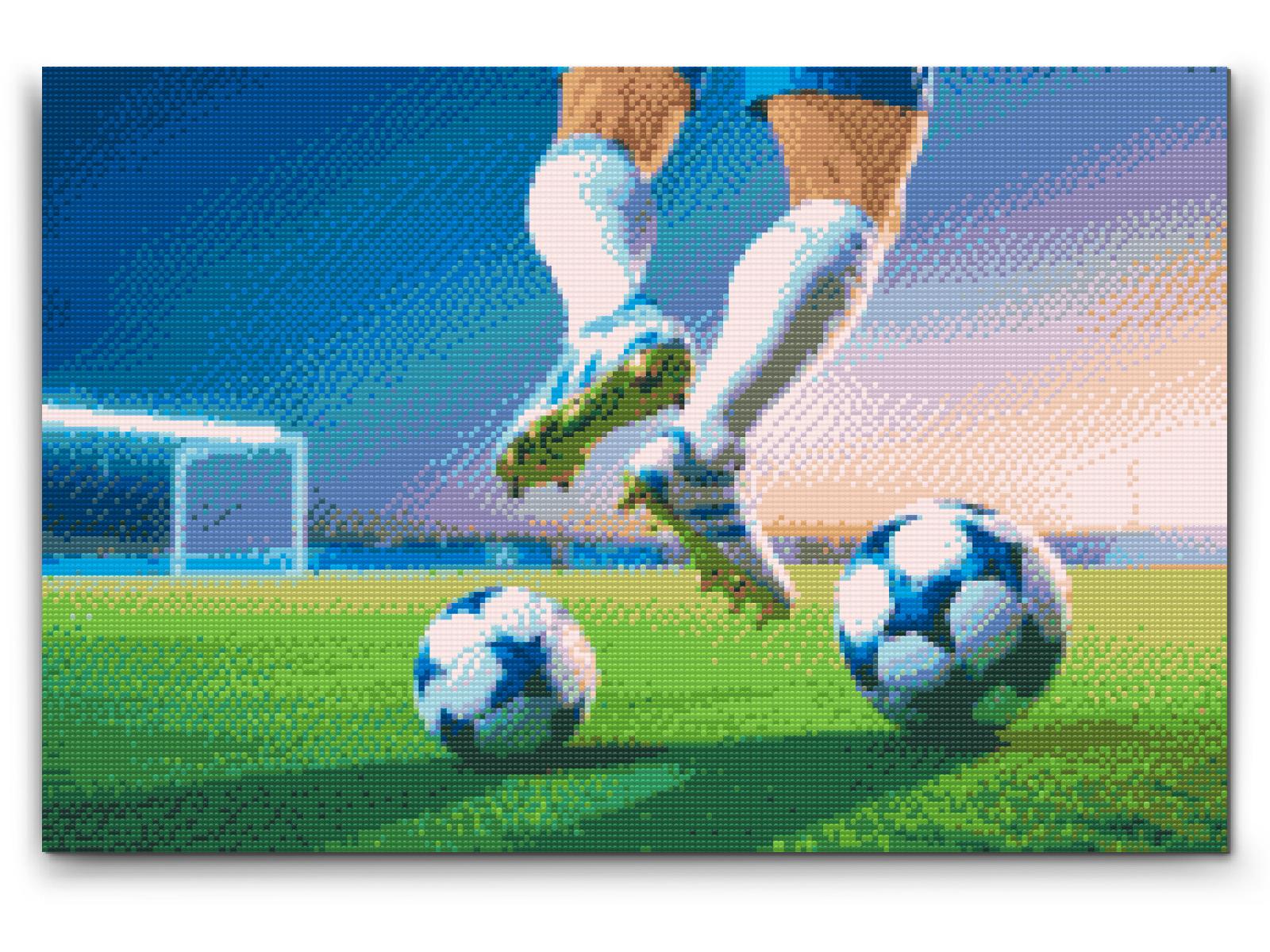 Diamond Painting - Fodbold på banen