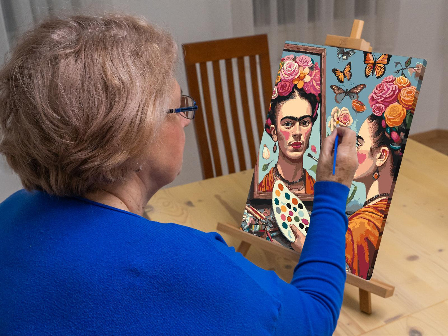 Paint by Numbers - Frida Kahlo-maleri